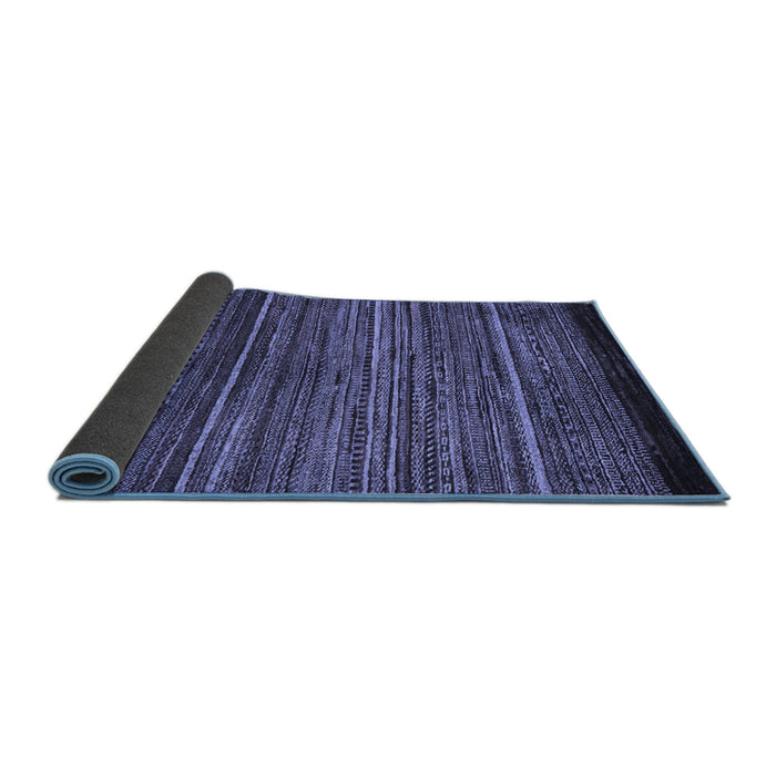 Sideview of Oriental Blue Modern Rug, abs5522blu