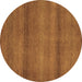 Round Abstract Brown Modern Rug, abs5523brn