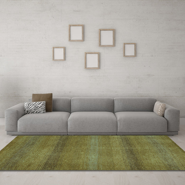 Machine Washable Abstract Light Blue Modern Rug in a Living Room, wshabs5523lblu