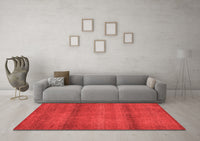 Machine Washable Abstract Red Modern Rug, wshabs5523red