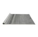 Sideview of Machine Washable Abstract Gray Modern Rug, wshabs5524gry