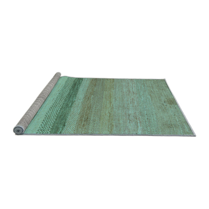 Sideview of Machine Washable Abstract Light Blue Modern Rug, wshabs5524lblu