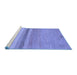 Sideview of Machine Washable Abstract Blue Modern Rug, wshabs5524blu