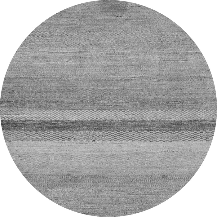 Round Machine Washable Abstract Gray Modern Rug, wshabs5524gry