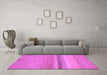 Machine Washable Abstract Purple Modern Area Rugs in a Living Room, wshabs5524pur