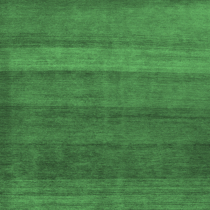 Square Machine Washable Abstract Emerald Green Modern Area Rugs, wshabs5525emgrn
