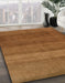 Abstract Sedona Brown Modern Rug in Family Room, abs5525