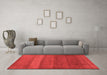 Modern Red Washable Rugs