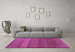 Machine Washable Abstract Purple Modern Area Rugs in a Living Room, wshabs5525pur