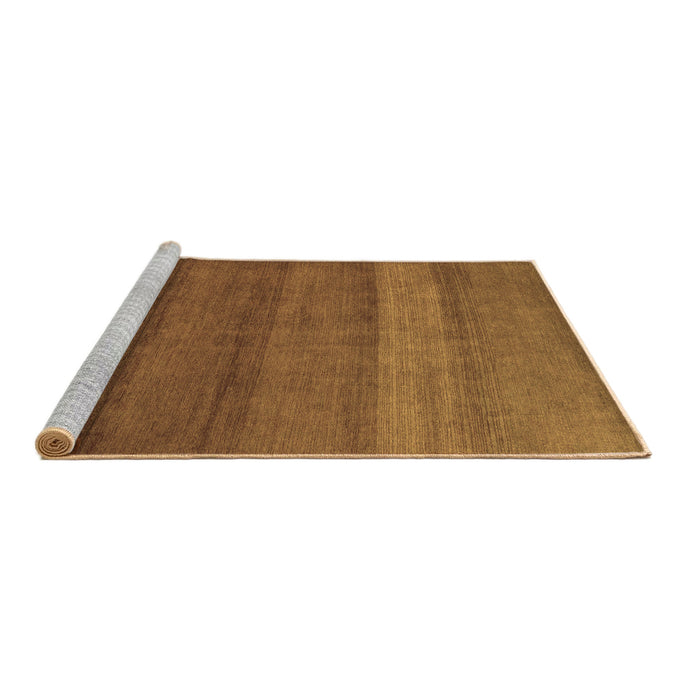 Sideview of Machine Washable Abstract Brown Modern Rug, wshabs5525brn