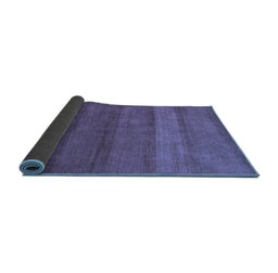 Sideview of Abstract Blue Modern Rug, abs5525blu