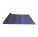 Sideview of Abstract Blue Modern Rug, abs5525blu