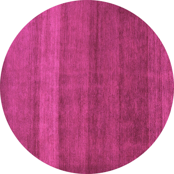 Round Abstract Pink Modern Rug, abs5525pnk