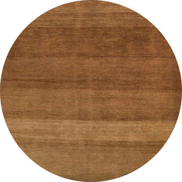 Round Abstract Sedona Brown Modern Rug, abs5525