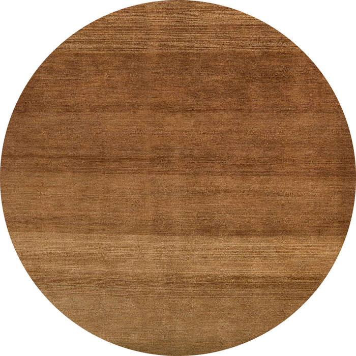 Round Machine Washable Abstract Sedona Brown Rug, wshabs5525