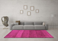 Machine Washable Abstract Pink Modern Rug, wshabs5525pnk