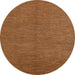 Round Abstract Orange Modern Rug, abs5526org