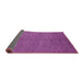 Sideview of Abstract Purple Modern Rug, abs5526pur