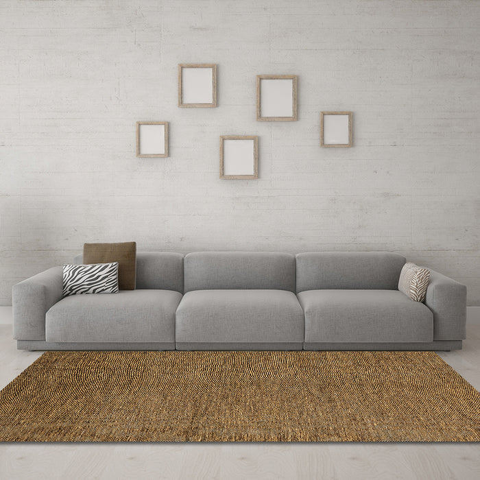 Machine Washable Abstract Brown Modern Rug in a Living Room,, wshabs5526brn