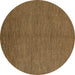 Round Abstract Brown Modern Rug, abs5526brn