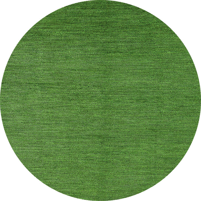 Round Machine Washable Abstract Green Modern Area Rugs, wshabs5526grn