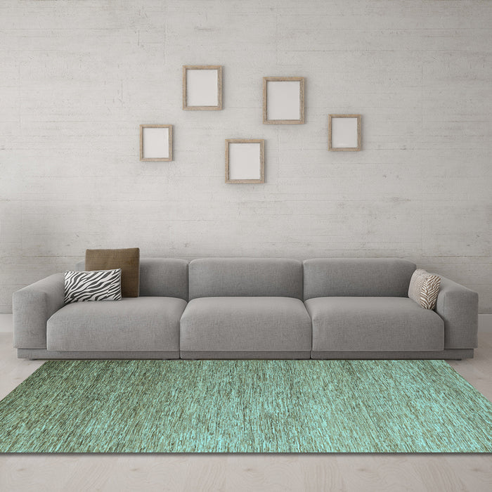 Machine Washable Abstract Light Blue Modern Rug in a Living Room, wshabs5527lblu