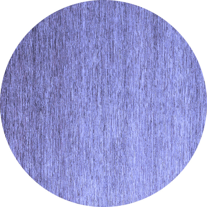 Round Abstract Blue Modern Rug, abs5527blu
