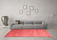 Machine Washable Abstract Red Modern Rug, wshabs5527red