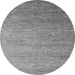 Round Abstract Gray Modern Rug, abs5527gry