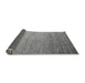 Sideview of Abstract Gray Modern Rug, abs5527gry