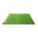 Sideview of Machine Washable Abstract Green Modern Area Rugs, wshabs5527grn