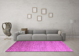 Machine Washable Abstract Purple Modern Area Rugs in a Living Room, wshabs5527pur