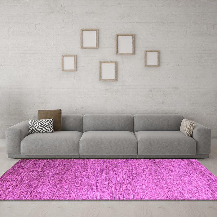 Machine Washable Abstract Purple Modern Area Rugs in a Living Room, wshabs5527pur
