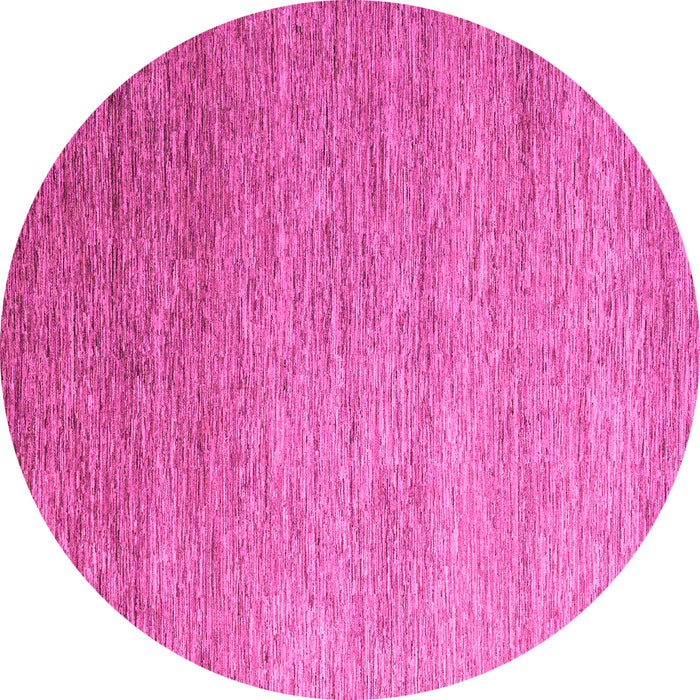 Round Abstract Pink Modern Rug, abs5527pnk