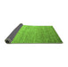 Sideview of Abstract Green Modern Rug, abs5527grn