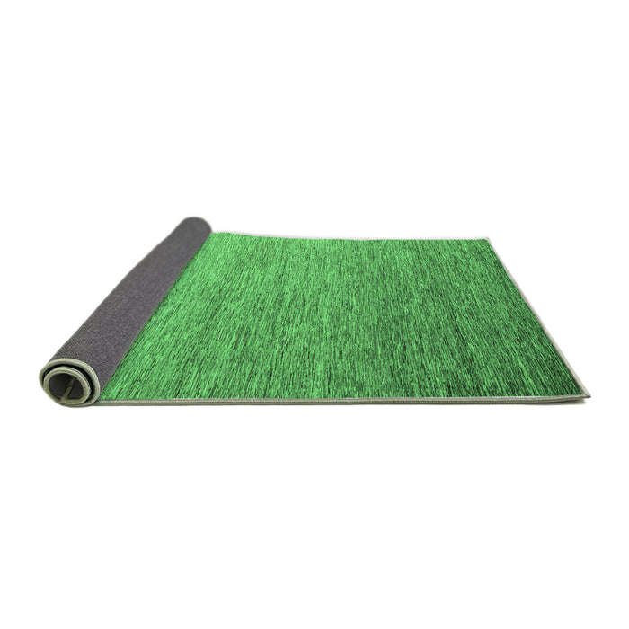 Sideview of Abstract Emerald Green Modern Rug, abs5527emgrn