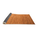 Sideview of Abstract Orange Modern Rug, abs5527org