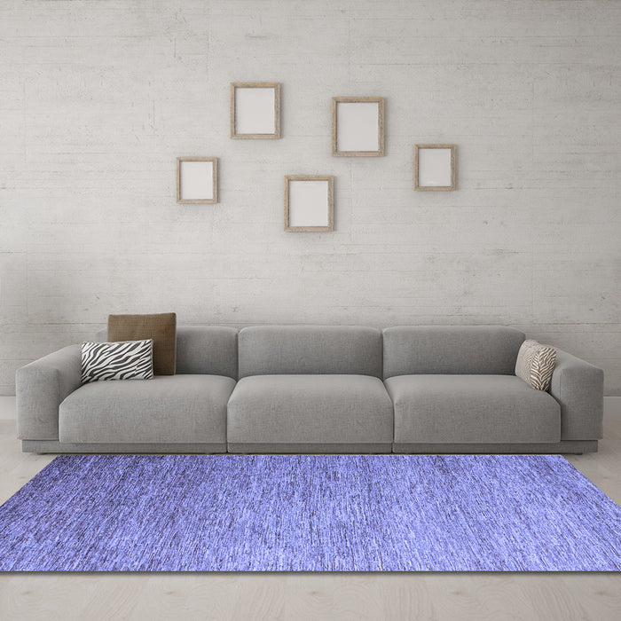 Machine Washable Abstract Blue Modern Rug in a Living Room, wshabs5527blu