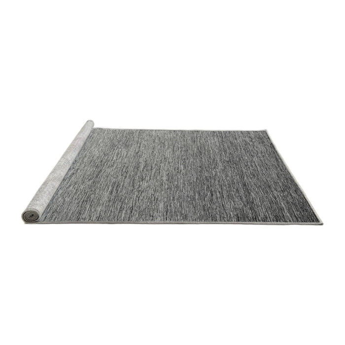 Sideview of Machine Washable Abstract Gray Modern Rug, wshabs5527gry
