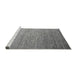 Sideview of Machine Washable Abstract Gray Modern Rug, wshabs5527gry