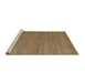 Sideview of Machine Washable Abstract Brown Sand Brown Rug, wshabs5528