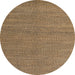 Round Abstract Brown Sand Brown Modern Rug, abs5528