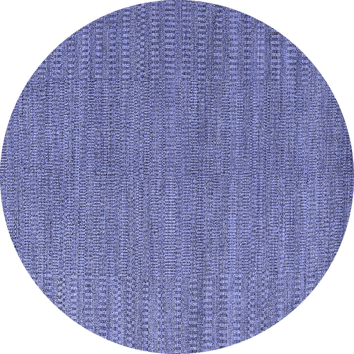 Round Abstract Blue Modern Rug, abs5528blu