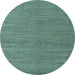 Round Machine Washable Abstract Light Blue Modern Rug, wshabs5528lblu