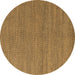 Round Abstract Brown Modern Rug, abs5528brn