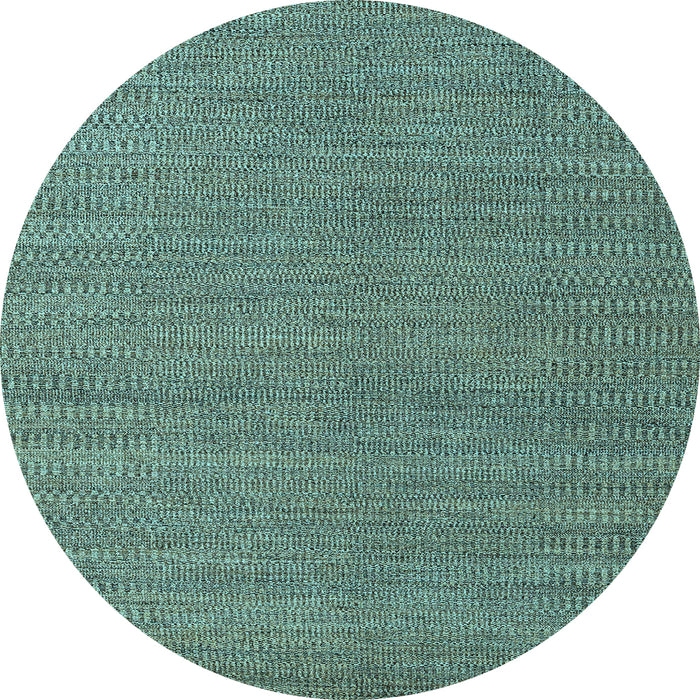 Round Abstract Light Blue Modern Rug, abs5528lblu