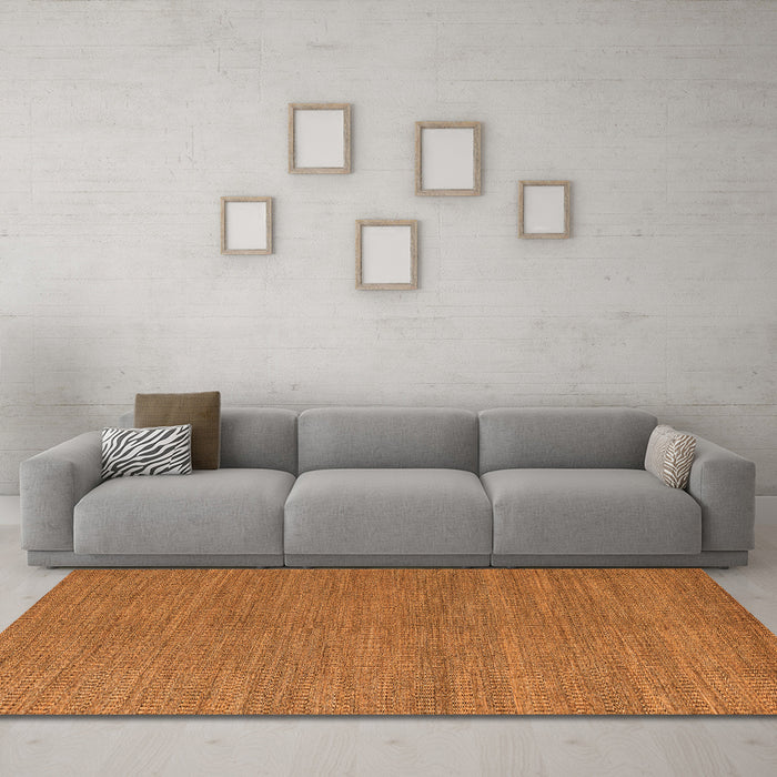 Machine Washable Abstract Orange Modern Area Rugs in a Living Room, wshabs5528org