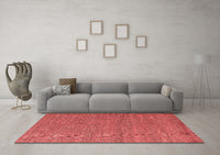 Machine Washable Abstract Red Modern Rug, wshabs5528red