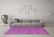 Machine Washable Abstract Purple Modern Area Rugs in a Living Room, wshabs5528pur