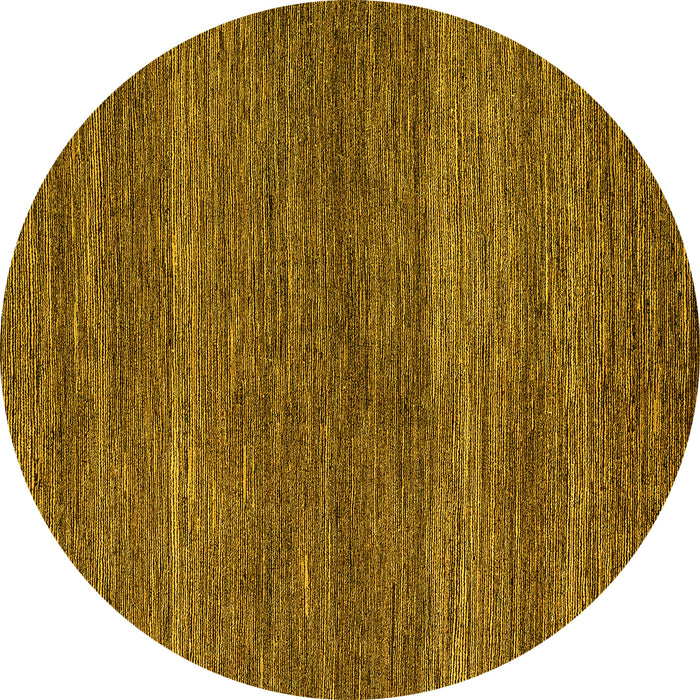 Round Machine Washable Abstract Yellow Modern Rug, wshabs5529yw